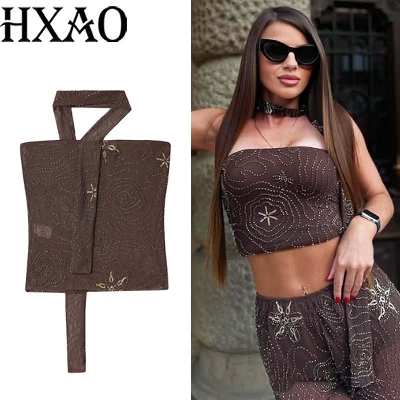 Strapless Bra Backless - HXAO Corset Crop Tops For Woman