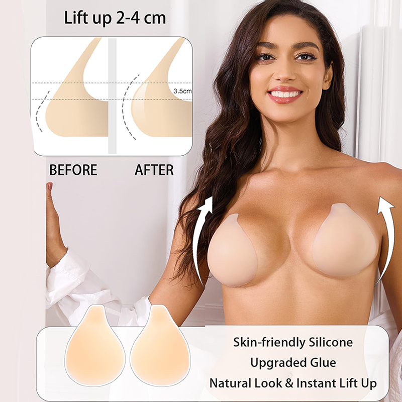 1/2 Pairs Women Sticky Bra Pus - Strapless Bra Backless recension och pris
