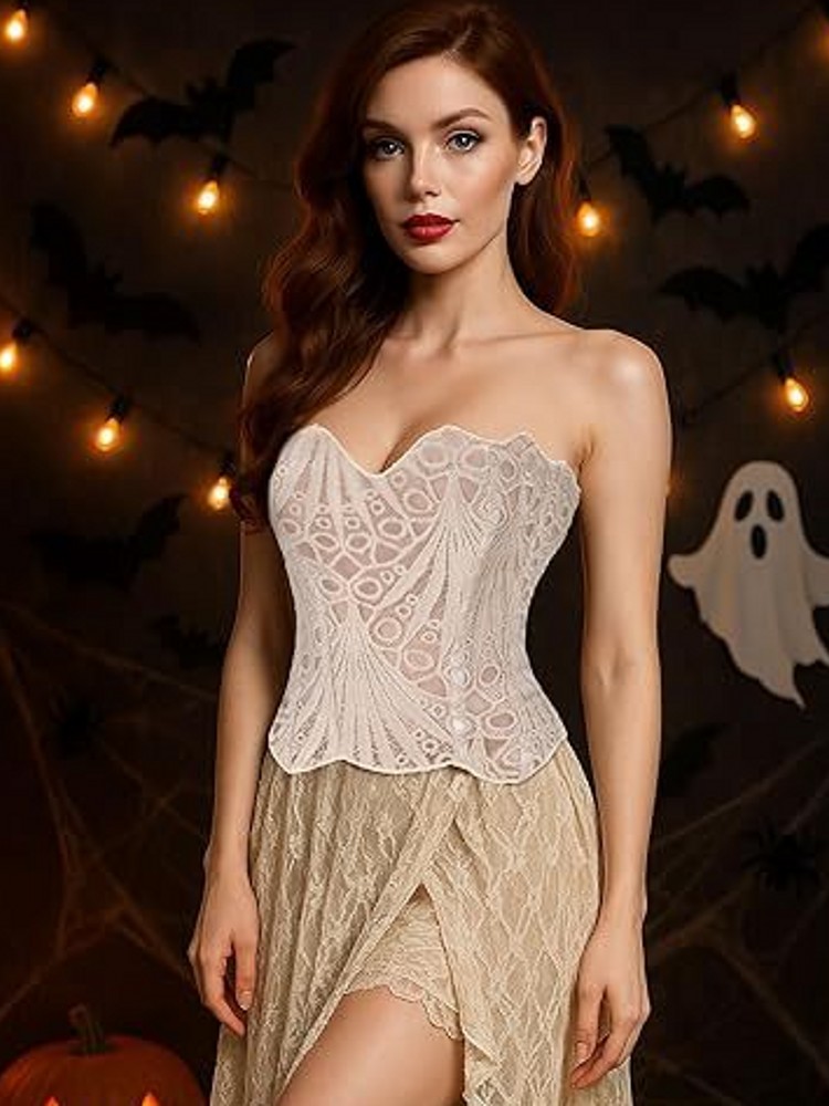 Lace Female Corset Top Women C - Cami Top Lace recension och pris