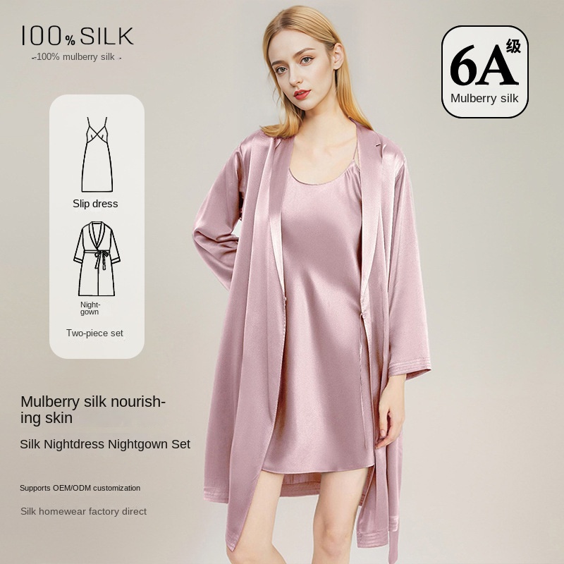 Women Elegant 100% Mulberry Si - Robe Silk Women recension och pris