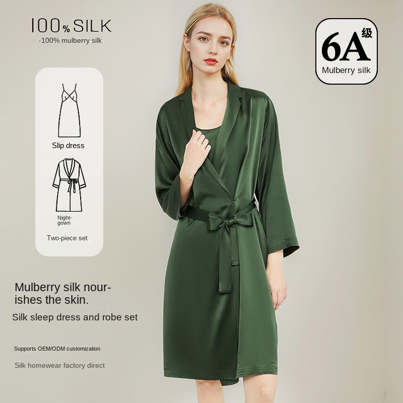 Women Elegant 100% Mulberry Si - Robe Silk Women recension och pris