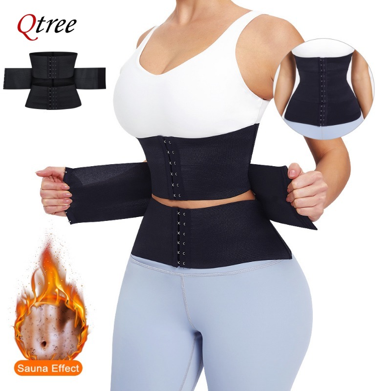 Qtree Upgraded Waist Trainer S - Shapewear Bodysuit Firm recension och pris