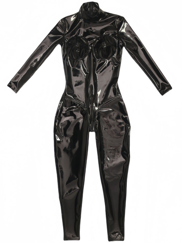 Sexy PU Latex Ammonia Jumpsuit - Shapewear Bodysuit Firm recension och pris