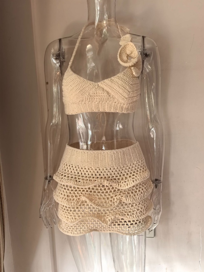 Women Hand Crochet Knitted Ruf - Cami Top Lace recension och pris