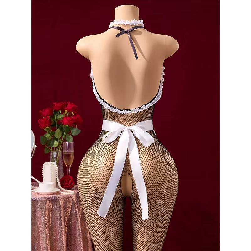 Erotic Costumes Role Play Serv - Bodystocking Fishnet recension och pris