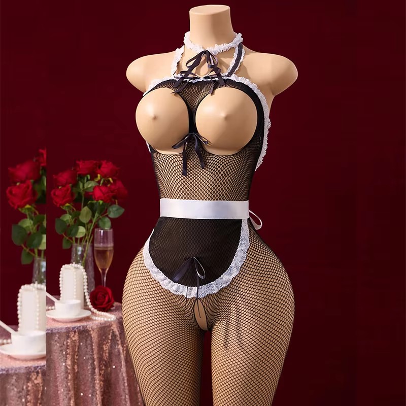 Erotic Costumes Role Play Serv - Bodystocking Fishnet recension och pris