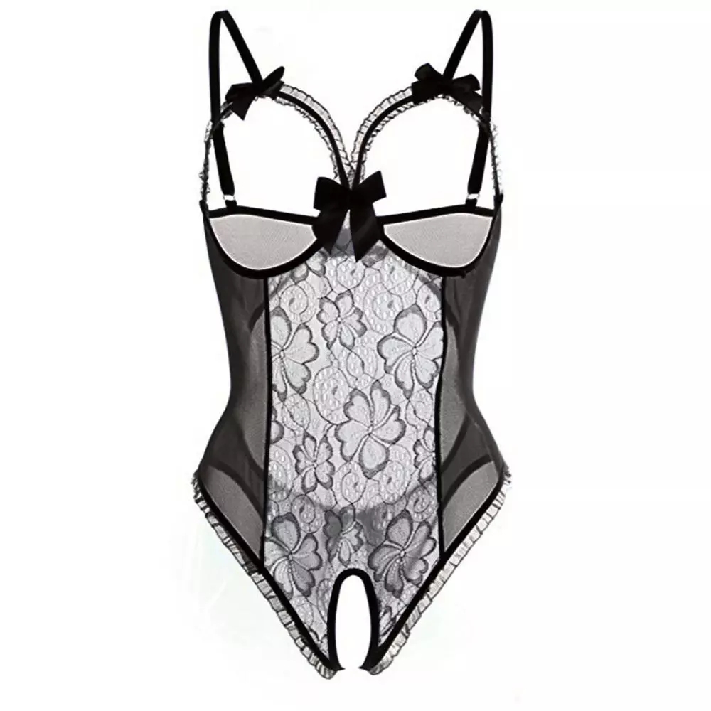 Women Sexy Open Bra Strap Ling - Babydoll Chemise Night recension och pris