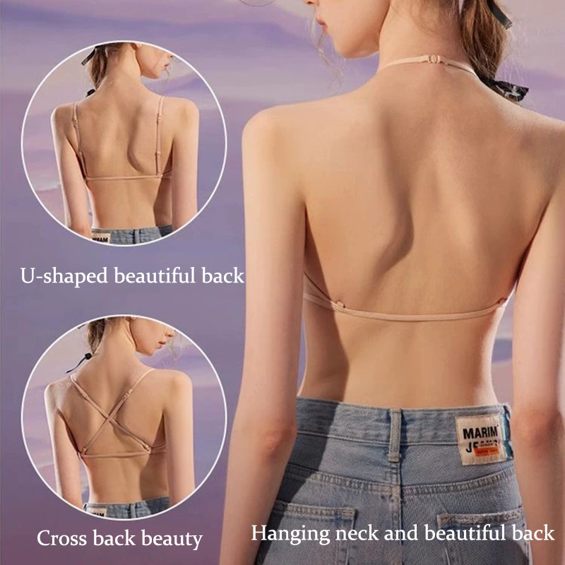 Women Seamless Bras Deep V Nec - Bralette Wireless Soft recension och pris