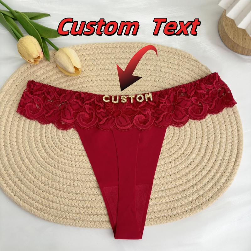 Personalized Custom Thong Name - Thong Bikini Women recension och pris