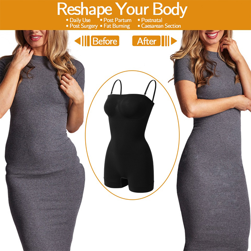 Strapless Shapewear Bodysuit B - Shapewear Bodysuit Firm recension och pris