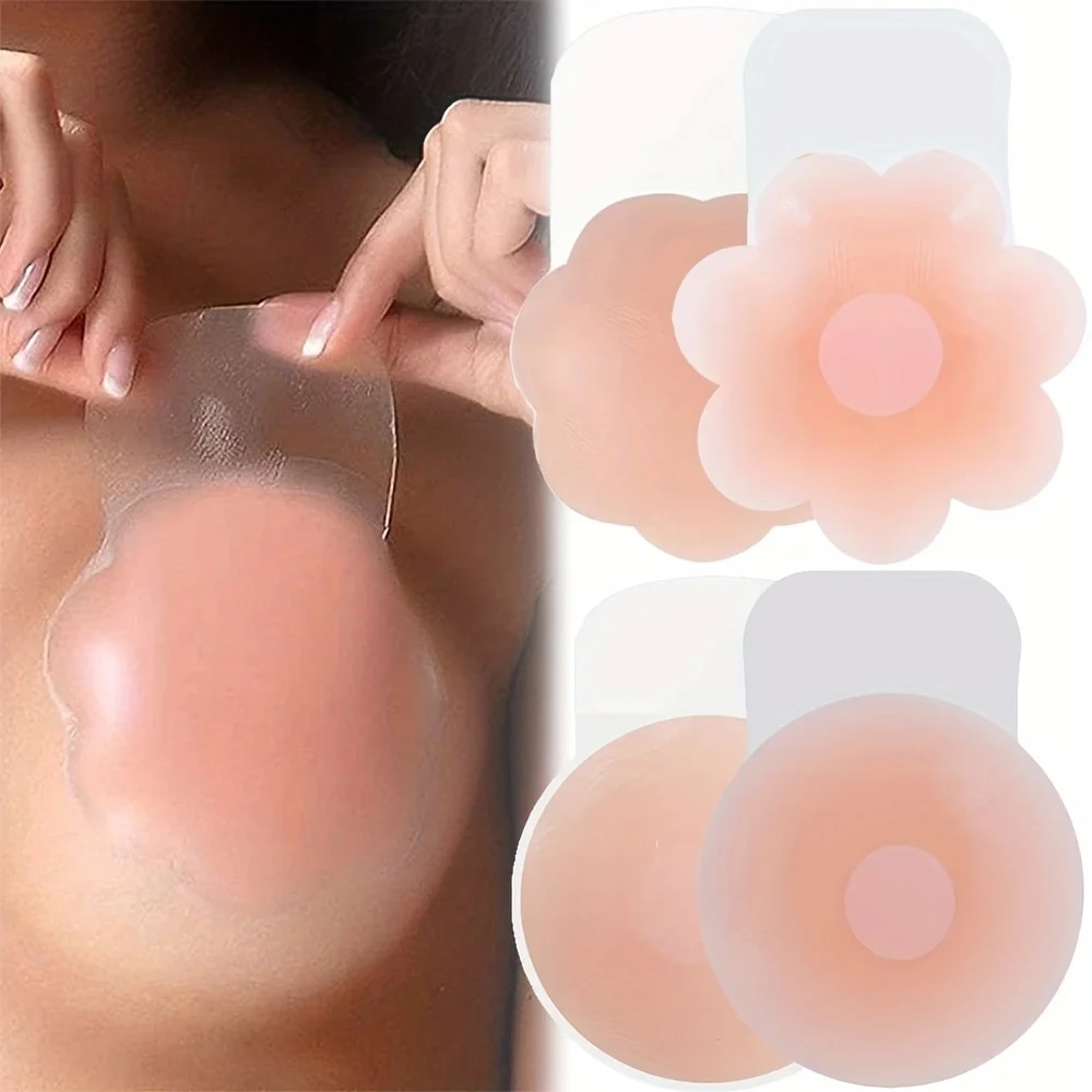 1Pairs Silicone Nipple Cover L - Push Up Bra Padded recension och pris