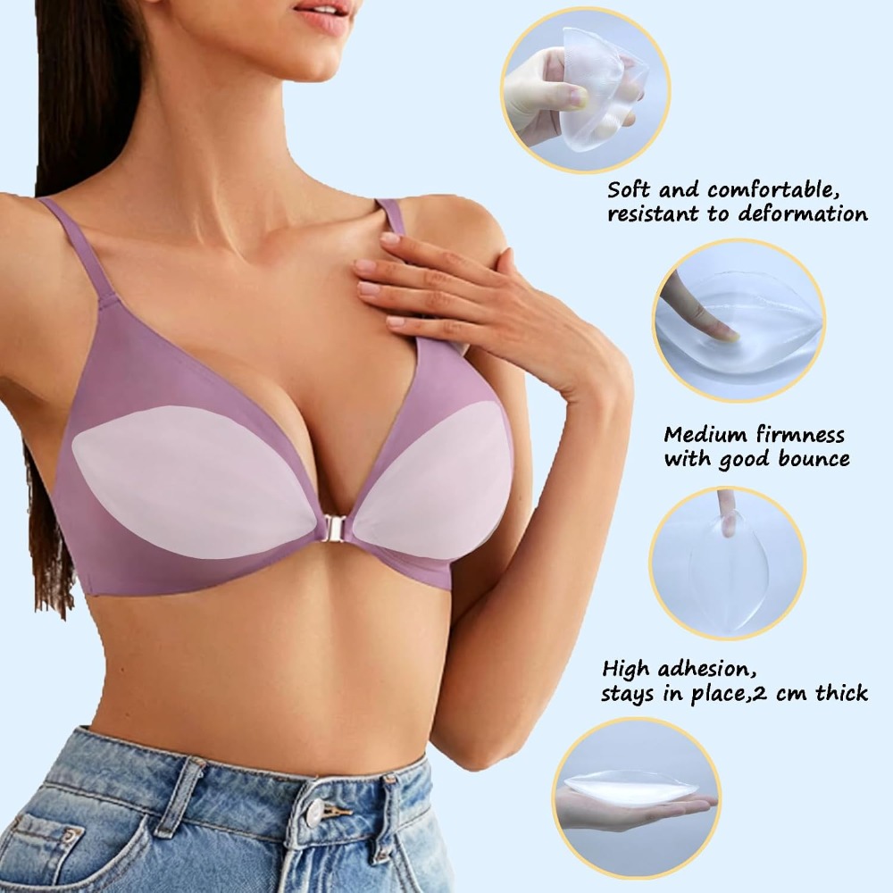 Adhesive Silicone Bra Inserts  - Push Up Bra Padded recension och pris