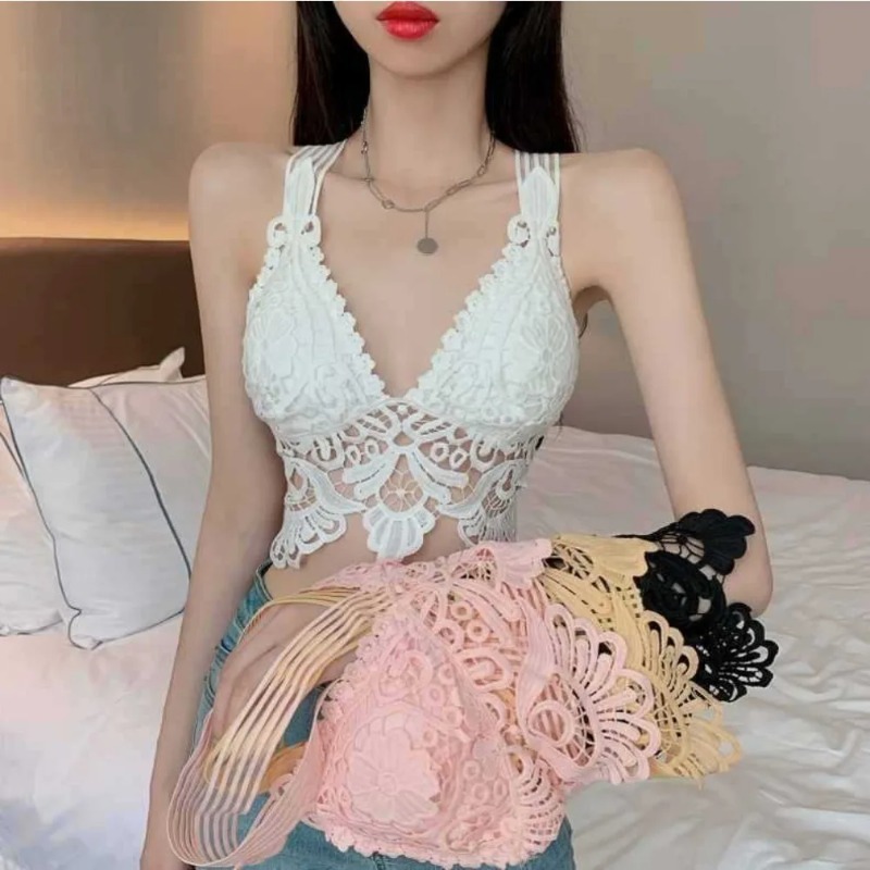 Womens Sexy Tops Lace Crop Top - Cami Top Lace recension och pris