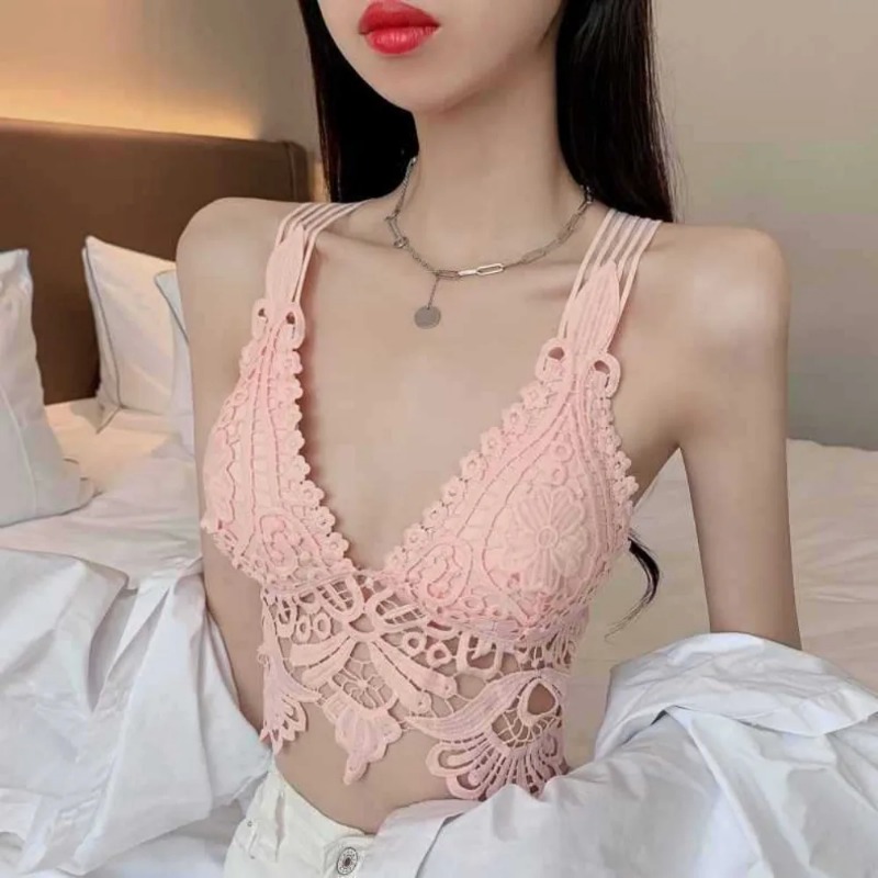 Womens Sexy Tops Lace Crop Top - Cami Top Lace recension och pris