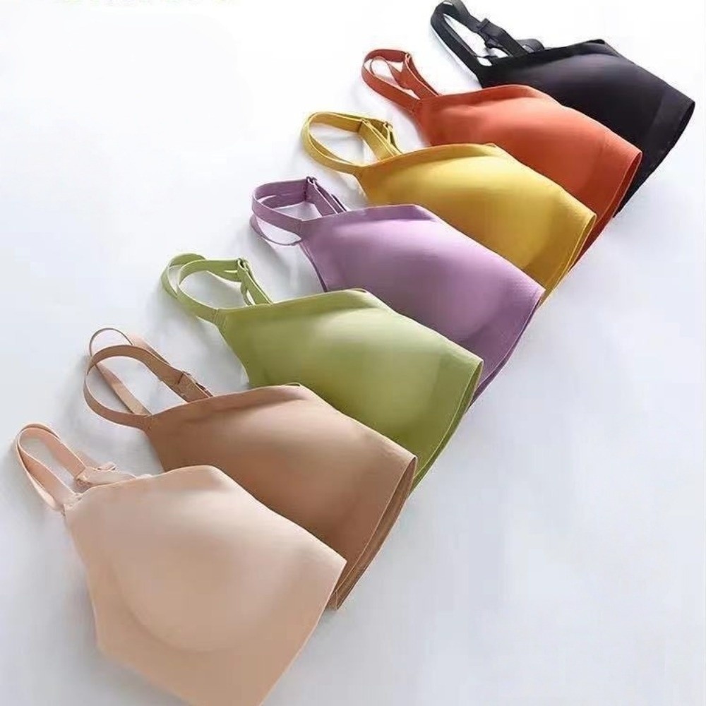 Push Up Wireless Bra Gathered  - Bralette Wireless Soft recension och pris