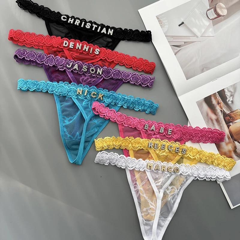 Personality Custom Thong Name  - Thong Bikini Women recension och pris