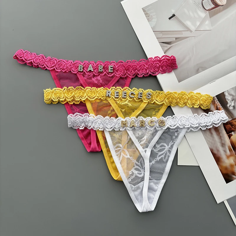 Personality Custom Thong Name  - Thong Bikini Women recension och pris