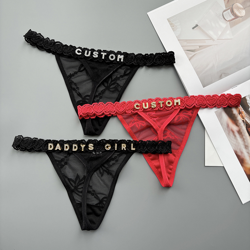 Personality Custom Thong Name  - Thong Bikini Women recension och pris