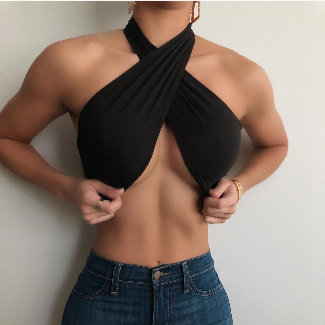 Women Fashion Sexy Mini Tops W - Strapless Bra Backless recension och pris