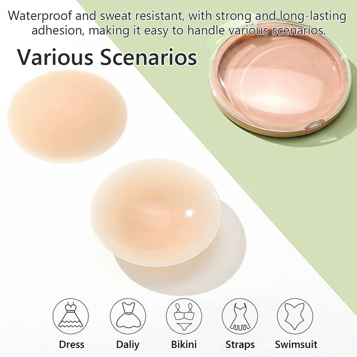 3 Pairs Washable Reusable 10cm - Nipple Cover Pasties recension och pris