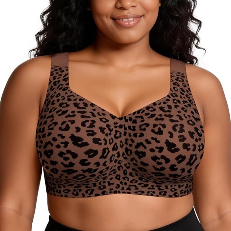 Leopard Jelly Bras No Underwir - Push Up Bra Padded recension och pris