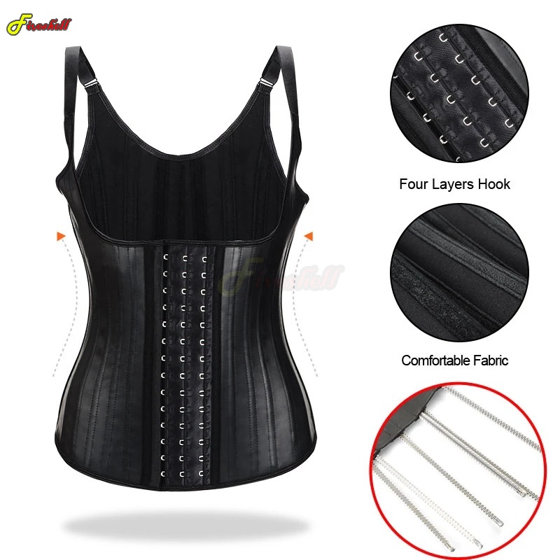 Women Latex Waist Trainer Wome - Shapewear Bodysuit Firm recension och pris