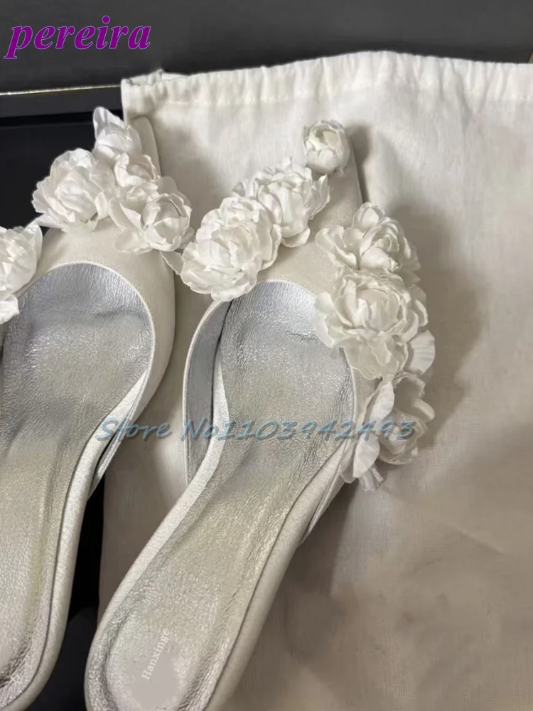 Multi Flower Wedding Sandals S - Slip Dress Satin recension och pris