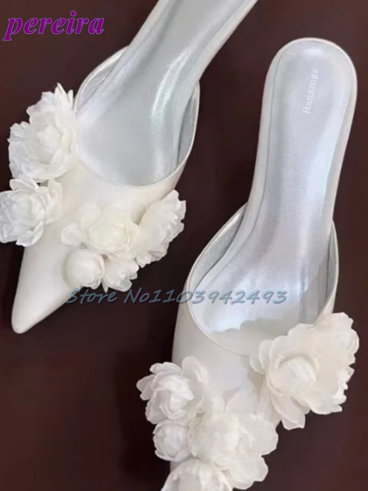Multi Flower Wedding Sandals S - Slip Dress Satin recension och pris