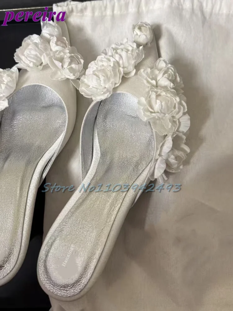 Multi Flower Wedding Sandals S - Slip Dress Satin recension och pris