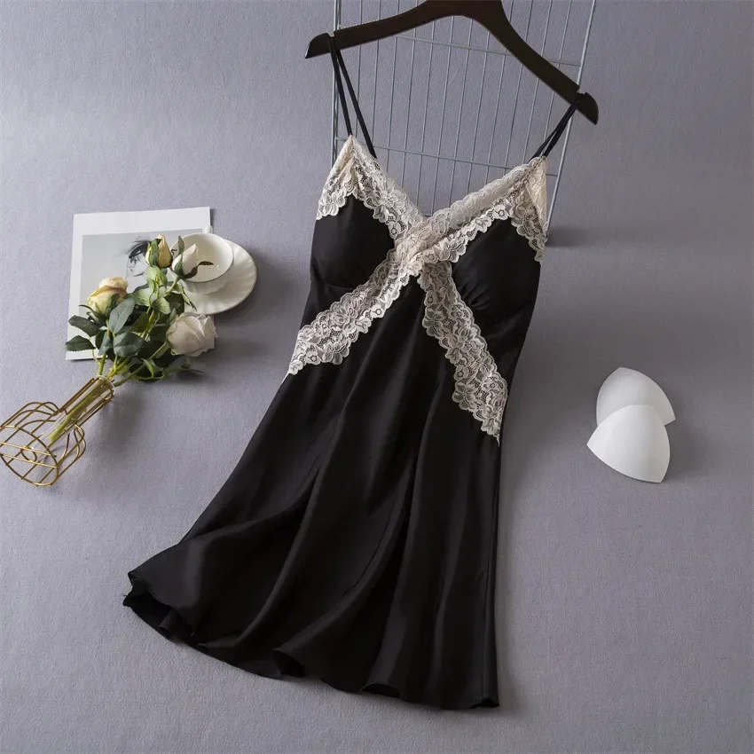 Women's Sexy Lingerie Satin Ni - Babydoll Chemise Night recension och pris