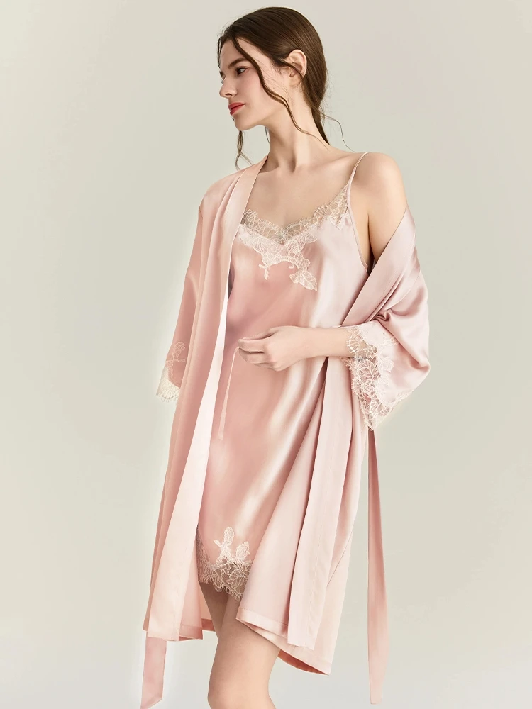 22MM 100% Mulberry Silk Robe G - Robe Silk Women recension och pris