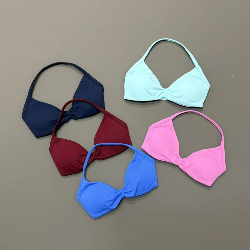 Women Halter Sports Bra V-Neck - Sports Bra High Impact recension och pris