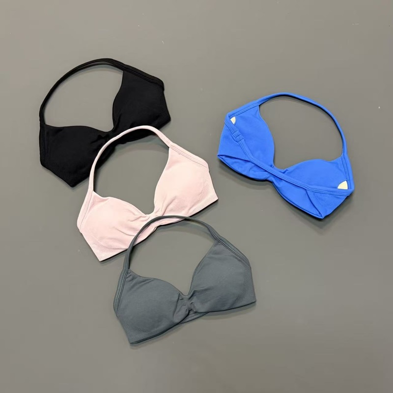 Women Halter Sports Bra V-Neck - Sports Bra High Impact recension och pris