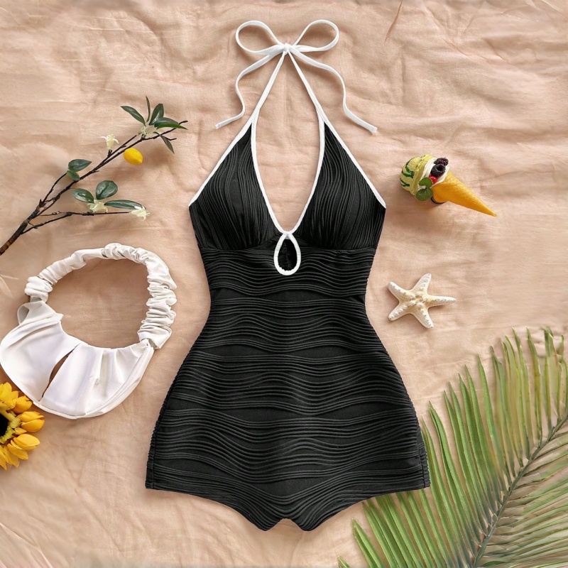 Sheer Halter Neck Bodysuit | W - Shapewear Bodysuit Firm recension och pris