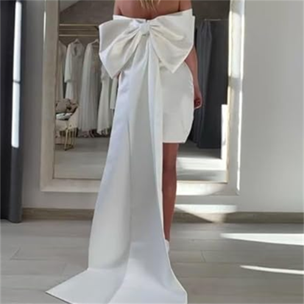 Love Elegant Big Bow for Brida - Robe Silk Women recension och pris