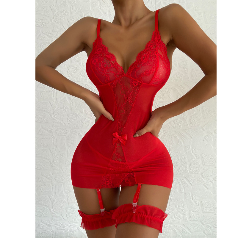 Transparent V-neck Strap Night - Babydoll Chemise Night recension och pris