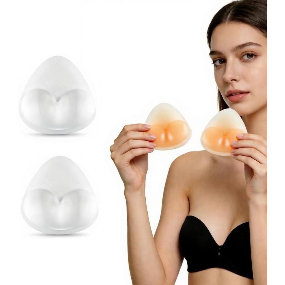 Silicone Bra Inserts, Triangle - Push Up Bra Padded recension och pris