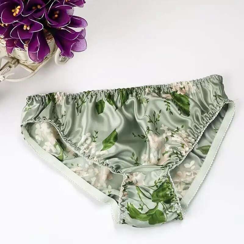 Summer Floral Print Ice Silk M - Boyshort Underwear recension och pris