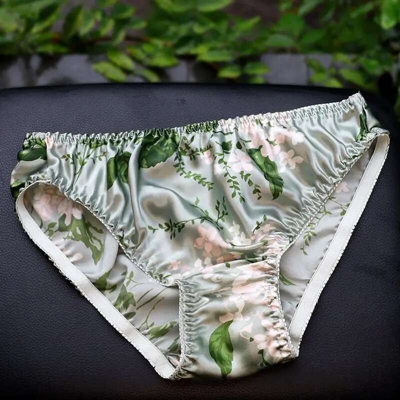Summer Floral Print Ice Silk M - Boyshort Underwear recension och pris