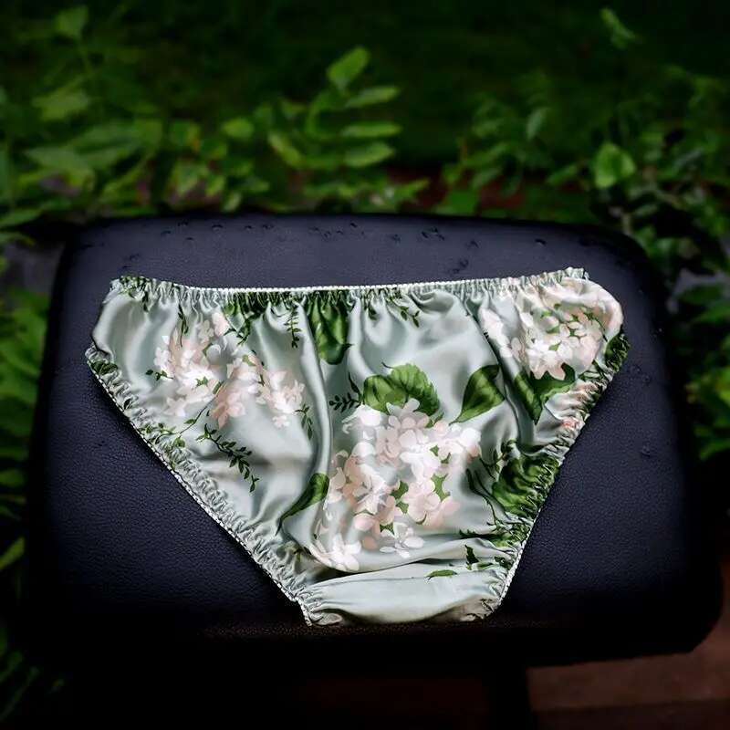 Summer Floral Print Ice Silk M - Boyshort Underwear recension och pris