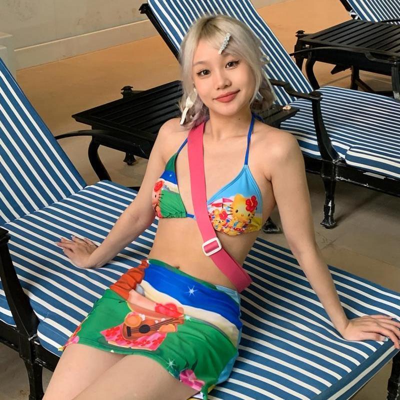 Y2K Girls Kawaii Hello Kittys  - Thong Bikini Women recension och pris