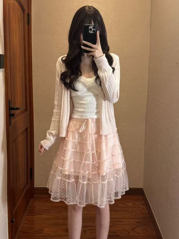 Korean Fashion Slim Fit White  - Cami Top Lace recension och pris