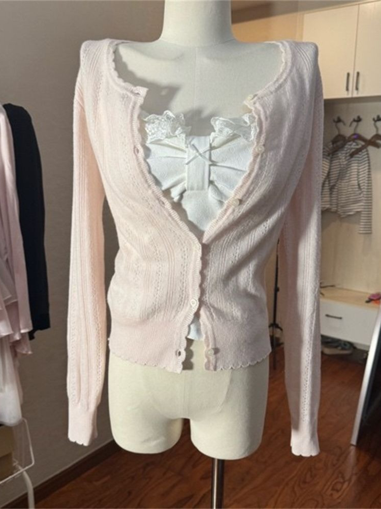 Korean Fashion Slim Fit White  - Cami Top Lace recension och pris