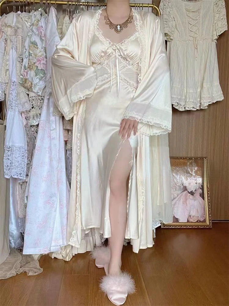 Silk Robe Gown Sets Women Gent - Robe Silk Women recension och pris