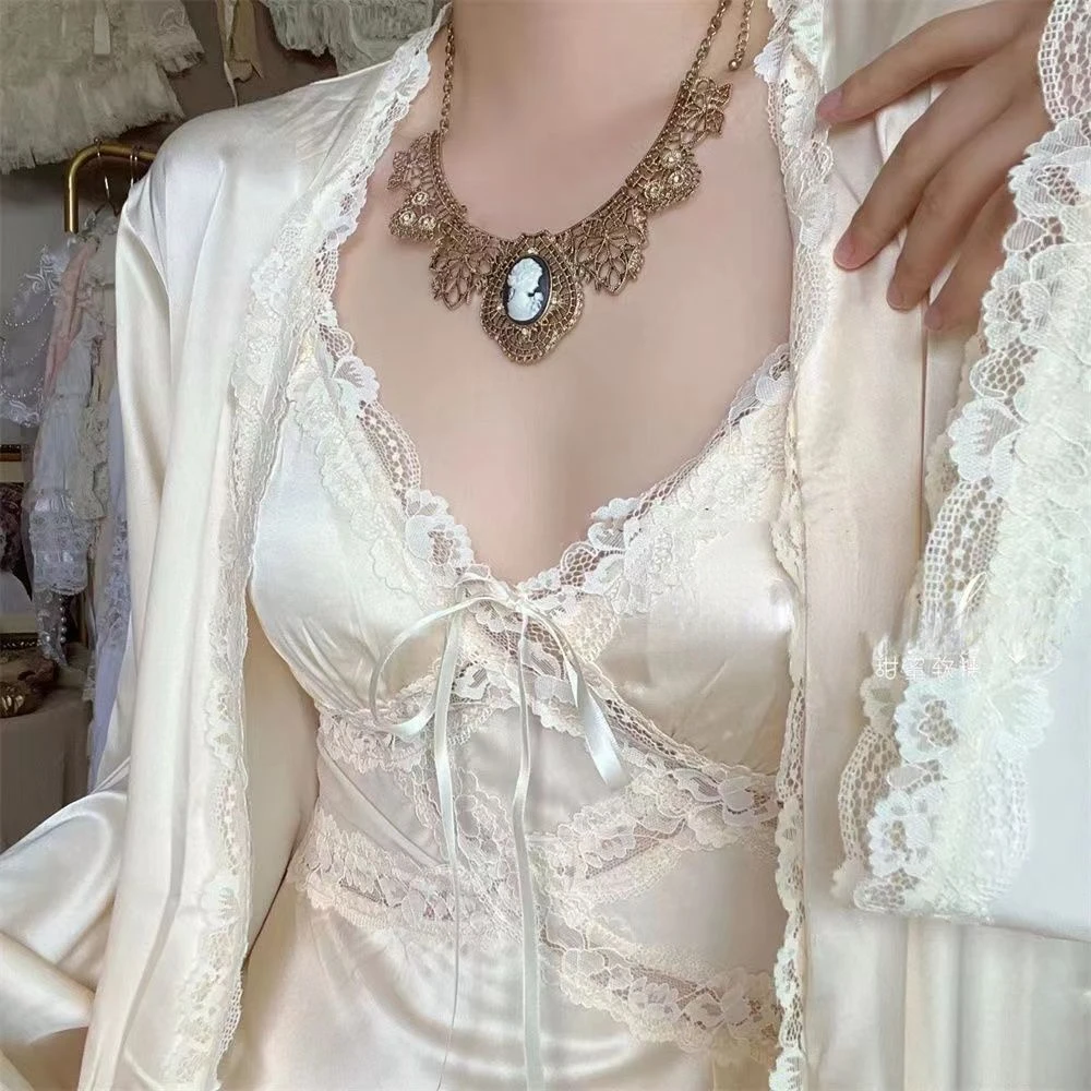 Silk Robe Gown Sets Women Gent - Robe Silk Women recension och pris