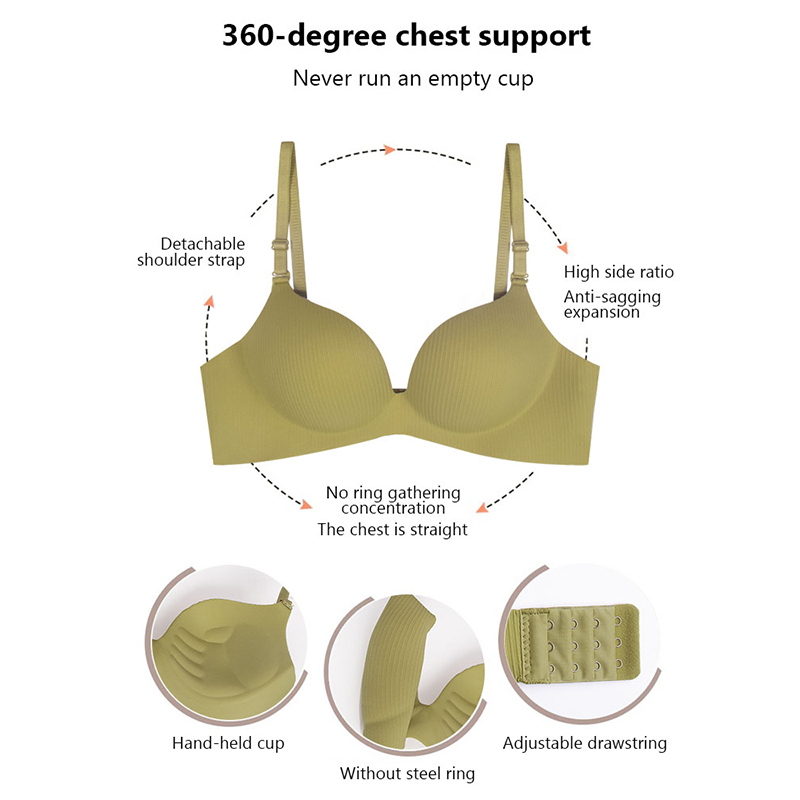 FallSweet Candy Push Up Bra fo - Bralette Wireless Soft recension och pris