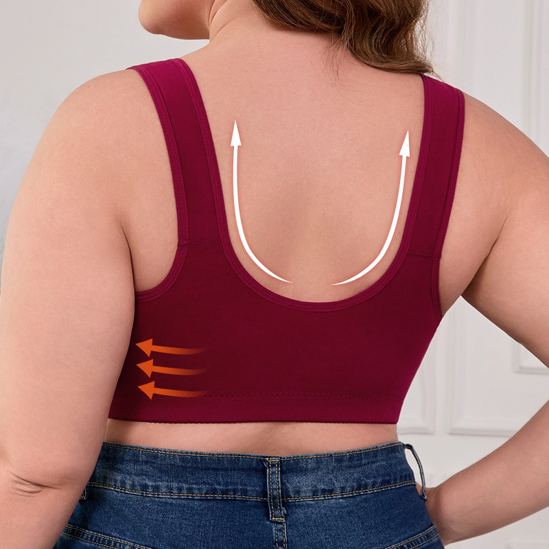 XL-7XL Plus Size Front Buckle  - Seamless Underwear Women recension och pris
